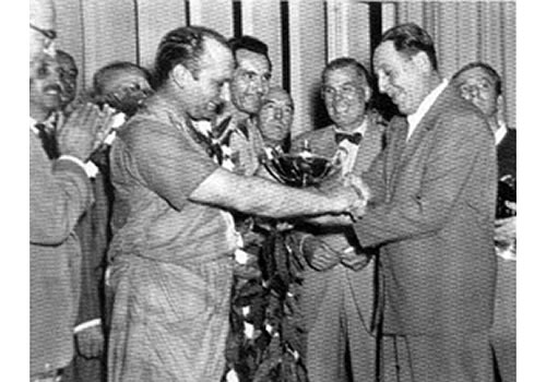 Fangio y Peron